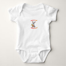 Cute Bunny Baby Bodysuit - Personalised Name Onesi
