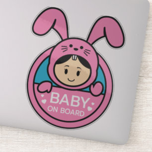 Cute Bunny - Baby on Board Sticker