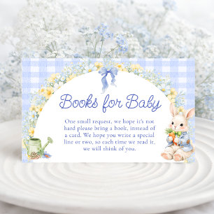 Cute Bunny Baby Shower Diaper Raffle Tickets Enclosure Card