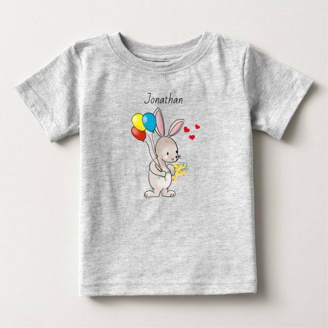 Cute Bunny Baby T-Shirt  (Front)
