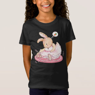 Cute Bunny Ballerina Feel Hungry T-Shirt