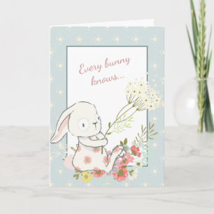 Cute Bunny Best Mama Mother's Day Card