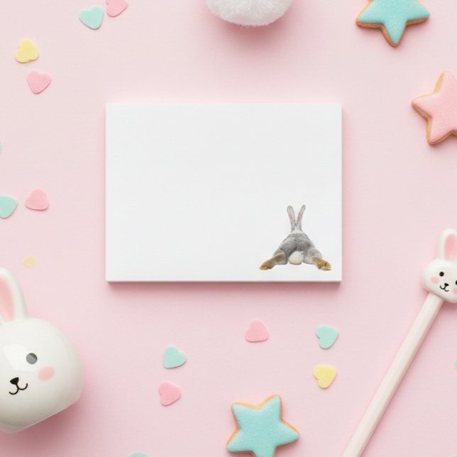 Cute Bunny Butt Tail Rabbit Post-it Notes (Creator Uploaded)