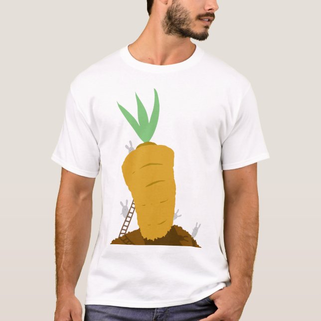 Cute Bunny Carrot T-Shirt (Front)