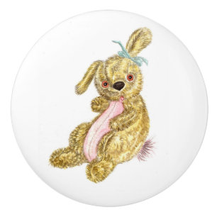Cute Bunny Ceramic Knob