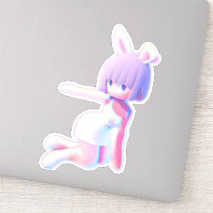 Cute bunny Cheer Flyer Catching Air Cheerleader