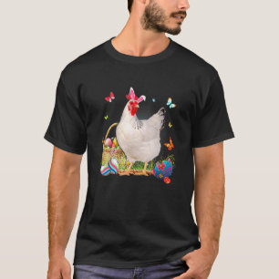 Cute Bunny Chicken Easter Hunting Eggs Farmers Eas T-Shirt