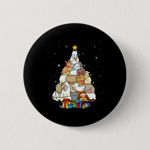 Cute Bunny Christmas Tree 1 6 Cm Round Badge