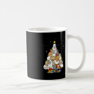 cute bunny christmas tree  coffee mug