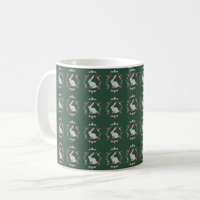 Cute Bunny Coffee Mug (Front Left)