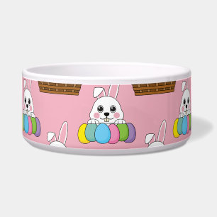 Cute Bunny Colorful Easter Egg Hunt Basket Pattern