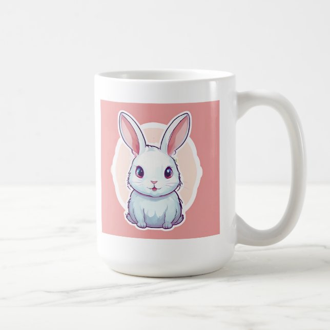 cute bunny cup. coffee mug (Right)
