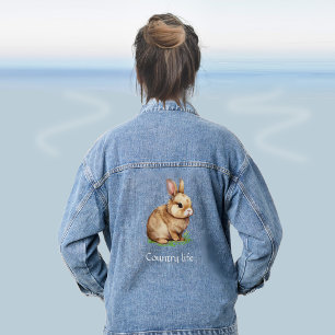 Cute Bunny Denim Jacket