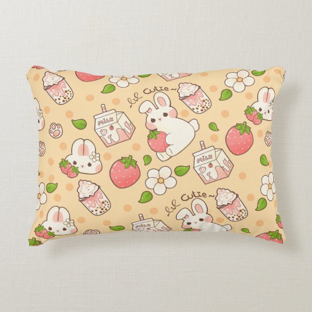 cute bunny design decorative cushion (Front)