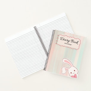 cute bunny diary notebook, notebook