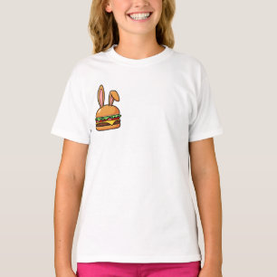 Cute Bunny Ears Cheeseburger Kids T-Shirt