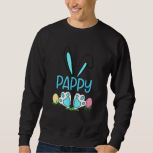 Cute Bunny Ears Easter Pappy Matching Egg Hunter M Sweatshirt
