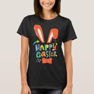 Cute bunny ears happy easter necktie headband east T-Shirt