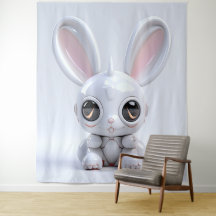 Cute Bunny Ears Tapestry