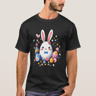 Cute Bunny Easter Christian Family Joyful Sunday T-Shirt