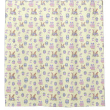 Cute Bunny Easter Egg Shower Curtain