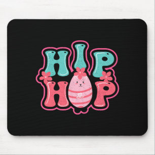 Cute bunny egg hunt hip hop happy easter t shirt mouse mat