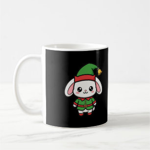 Cute Bunny Elf Christmas Coffee Mug