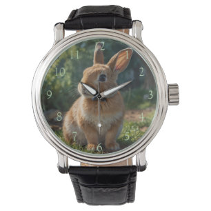 Cute Bunny English cottage garden Easter  Watch