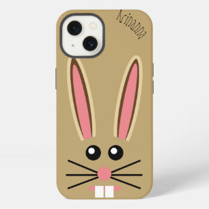 Cute Bunny Face Customisable iPhone 13 Case