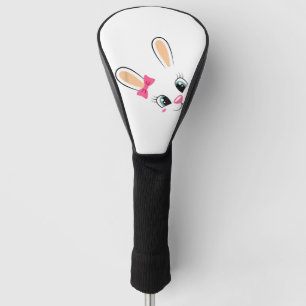 Cute Bunny Face Easter Bunny Funny Rabbit Girls Ea Golf Head Cover