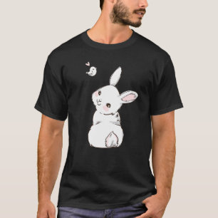 Cute Bunny Face Leopard Glasses Headband Happy Eas T-Shirt