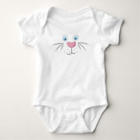 Cute Bunny Face Pink Nose