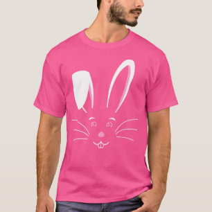 Cute Bunny Face Rabbit Happy Easter T-Shirt
