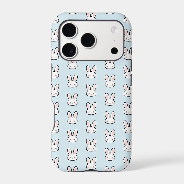 Cute Bunny Face Rabbit Pattern (Back)