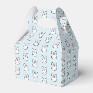 Cute Bunny Face Rabbit Pattern Favour Box