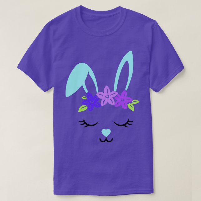 Cute Bunny Face  T-Shirt (Design Front)