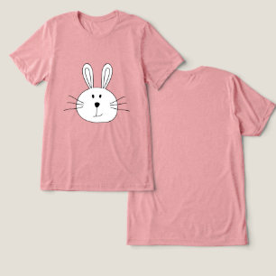 Cute Bunny Face Tri-Blend Shirt
