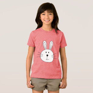 Cute Bunny Face Tri-Blend Shirt