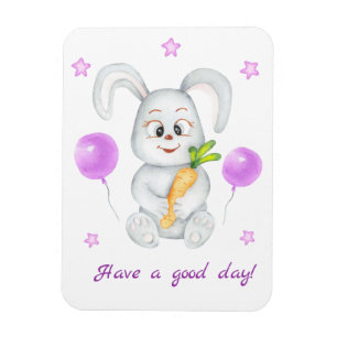 Cute Bunny for a positive mood  Magnet