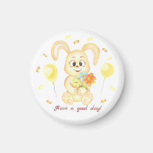 Cute Bunny for a positive mood Poster Magnet