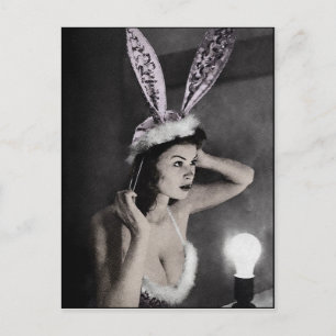 Cute Bunny Girl Postcard