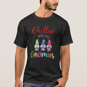 Cute Bunny Gnome Easter Day Chillin With My Gnomie T-Shirt