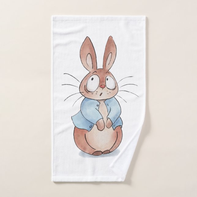Cute bunny  hand towel (Hand Towel)