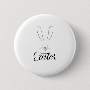 CUTE BUNNY HAPPY EASTER HOLIDAY PARTY Trendy 6 Cm Round Badge