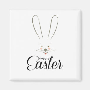 CUTE BUNNY HAPPY EASTER HOLIDAY PARTY Trendy Magnet