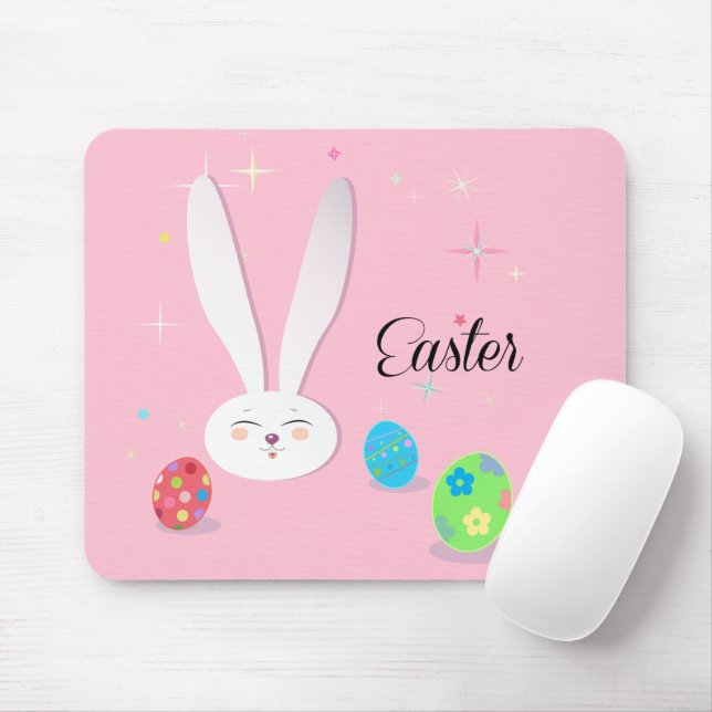 CUTE BUNNY HAPPY EASTER HOLIDAY PARTY Trendy Mouse Mat (With Mouse)