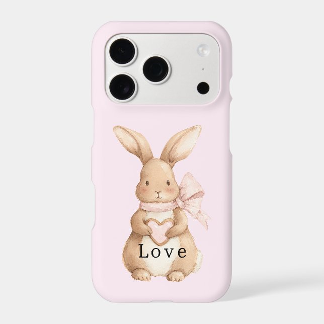 Cute Bunny Heart Bow Love (Back)