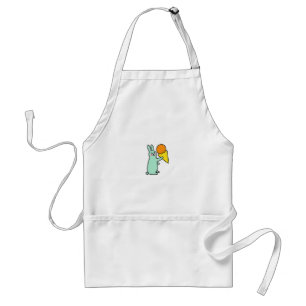 Cute Bunny Holding Ice Cream Standard Apron