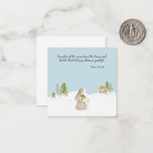 Cute Bunny Holiday Card