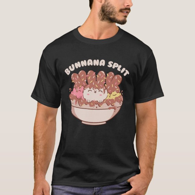 Cute Bunny Ice Cream Flavors Ice Cream Bowl  Rabbi T-Shirt (Front)